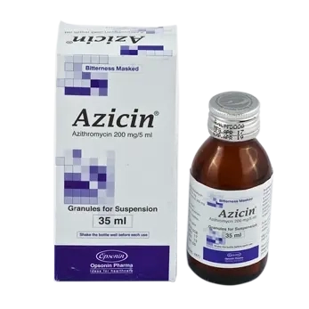 Pack Image: Azicin 200 mg Suspension (35 ml bottle)