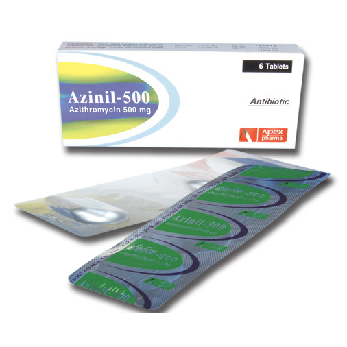 Pack Image: Azinil 500 mg Tablet (3 x 4)
