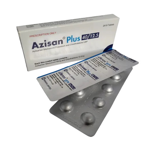 Pack Image: Azisan Plus 40 mg Tablet (2 x 10)
