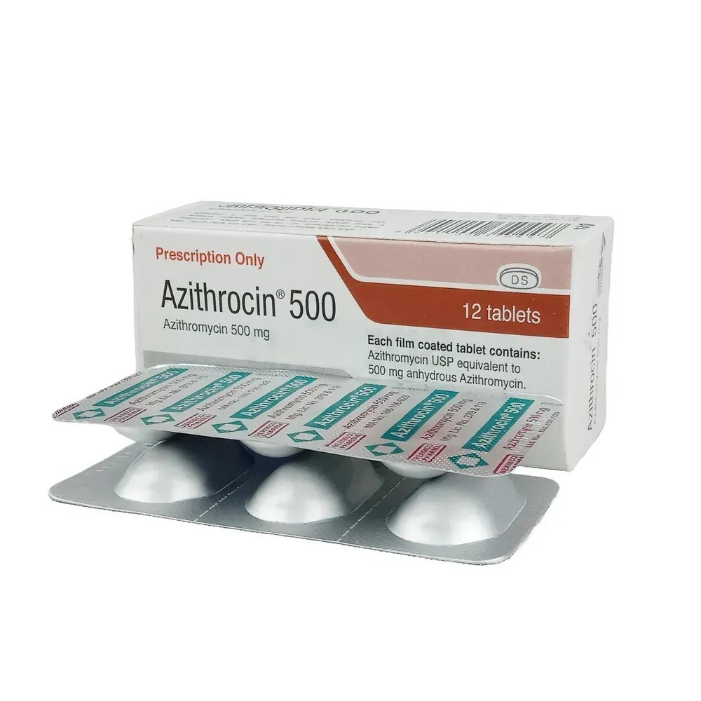 Pack Image: Azithrocin 500 mg Tablet (4 x 3)