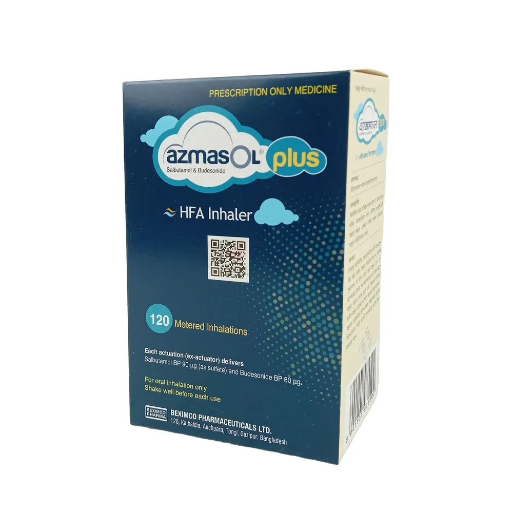 Pack Image: Azmasol Plus (90 mcg Inhaler (120 metered doses)