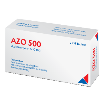 Pack Image: Azo 500 mg Tablet (2 x 6)