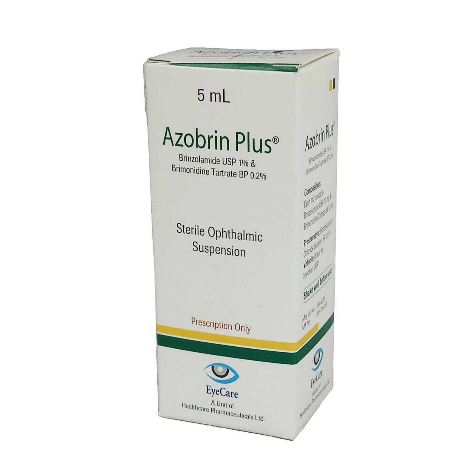 Pack Image: Azobrin Plus 1% 0.2% Suspension (5 ml drop)
