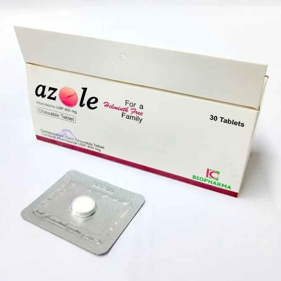 Pack Image: Azole 400 mg Chewable Tablet (6 x 10)