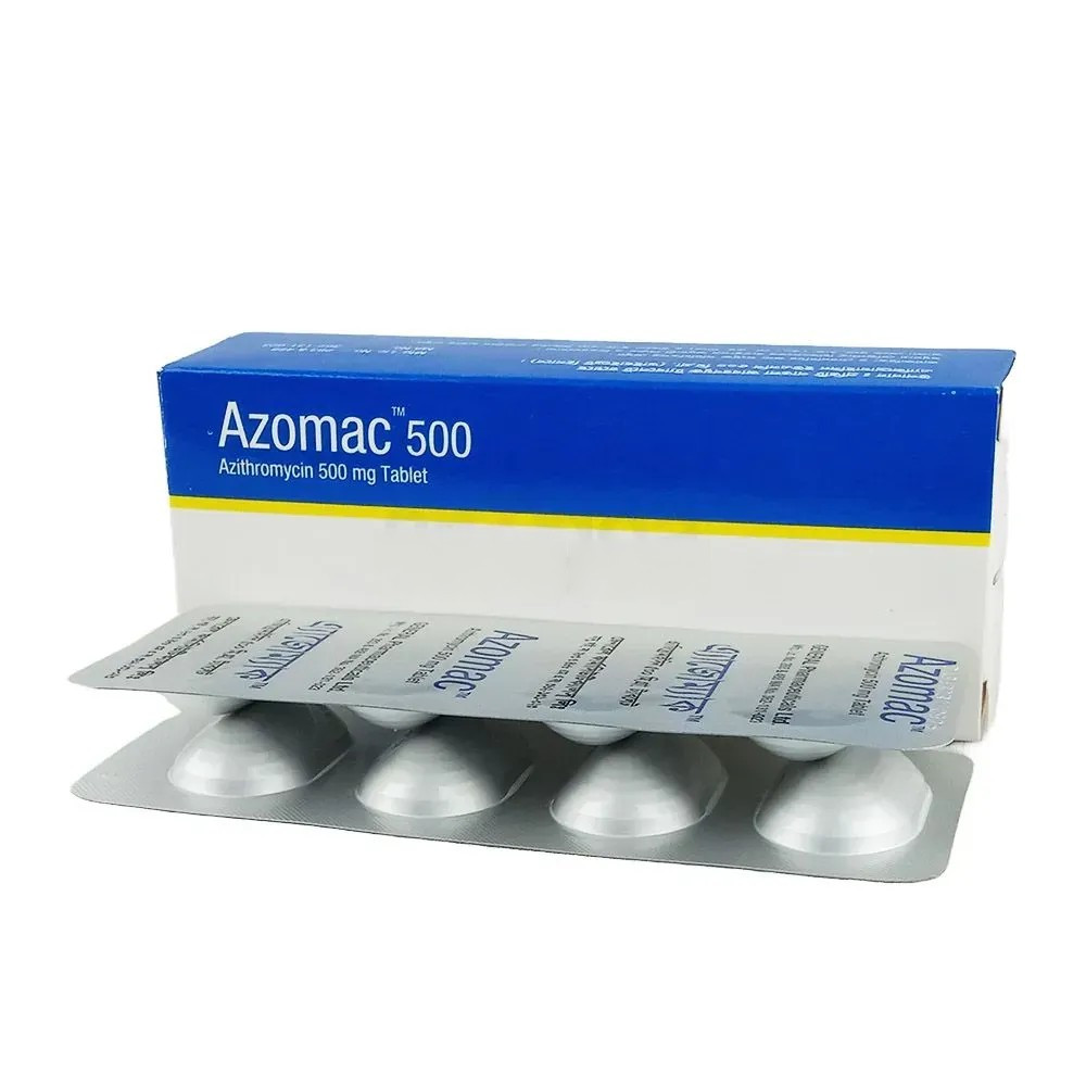 Pack Image: Azomac 500 mg Tablet (3 x 4)