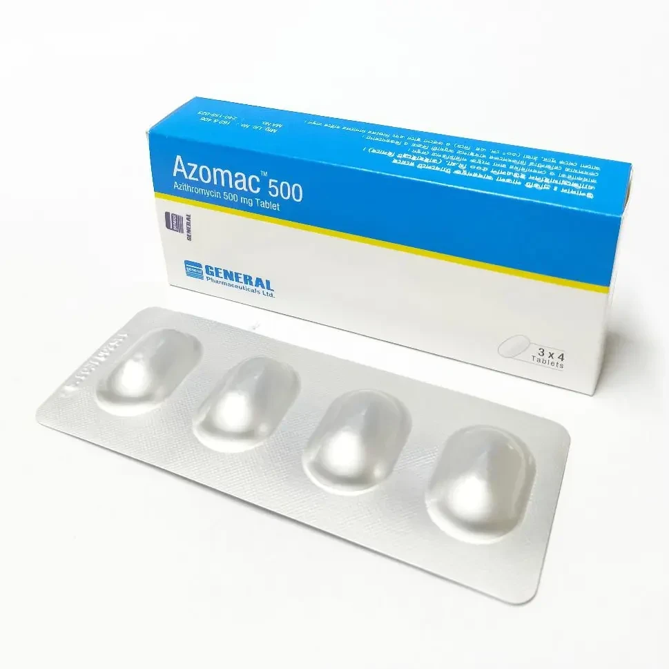 Pack Image: Azomac 500 mg Tablet (3 x 4)