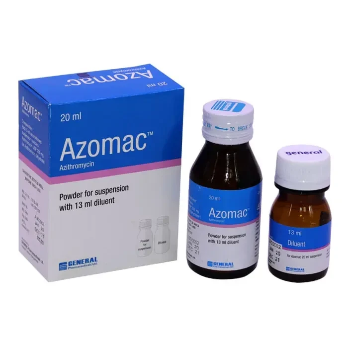 Pack Image: Azomac 200 mg Suspension (35 ml bottle)