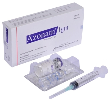 Pack Image: Azonam 1 gm Injection (1 gm vial)