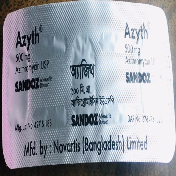 Pack Image: Azyth 500 mg Tablet (3 x 3)