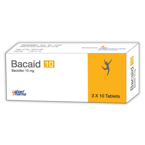 Pack Image: Bacaid 10 mg Tablet (3 x 10)