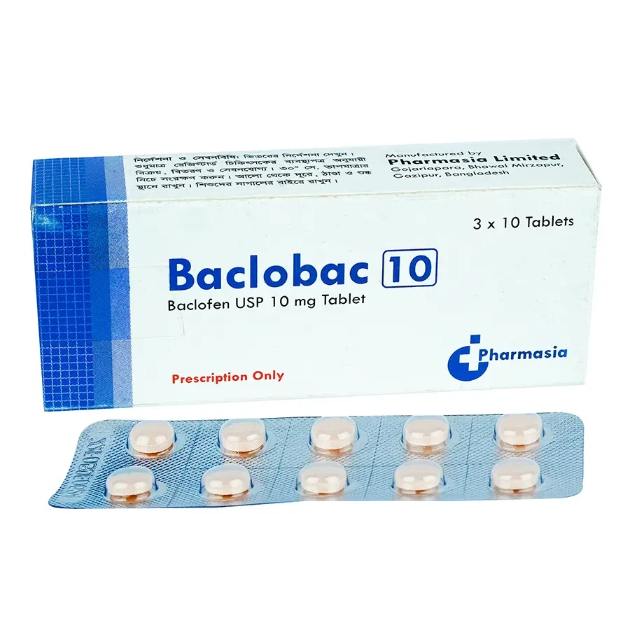 Pack Image: Baclobac 10 mg Tablet (3 x 10)