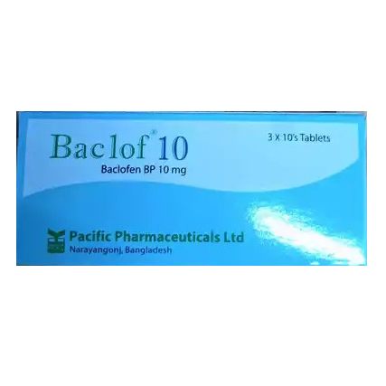 Pack Image: Baclof 10 mg Tablet (3 x 10)