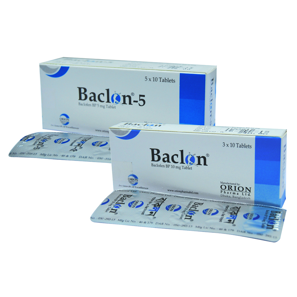 Pack Image: Baclon 5 mg Tablet (5 x 10)