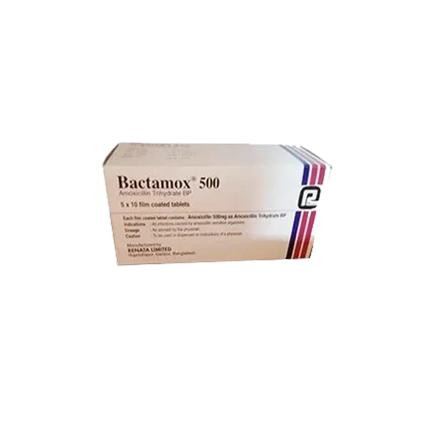 Pack Image: Bactamox 500 mg Tablet (5 x 10)