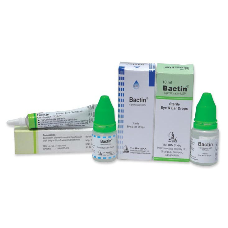 Pack Image: Bactin 0.3% Eye Drop (5 ml drop)