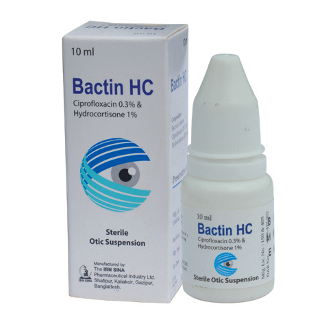 Pack Image: Bactin HC 0.3% 1% Suspension (10 ml drop)
