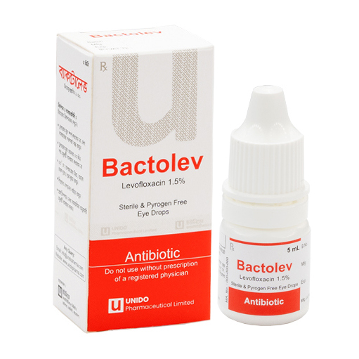 Pack Image: Bactolev 1.5% Eye Drop (5 ml drop)