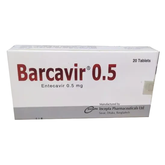 Pack Image: Barcavir 0.5 mg Tablet (2 x 10)