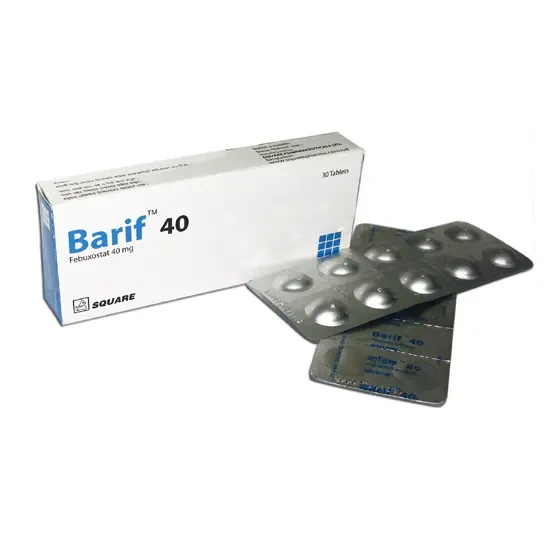 Pack Image: Barif 40 mg Tablet (3 x 10)