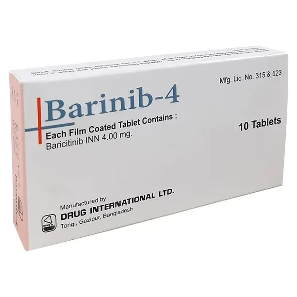 Pack Image: Barinib 4 mg Tablet (1 x 10)