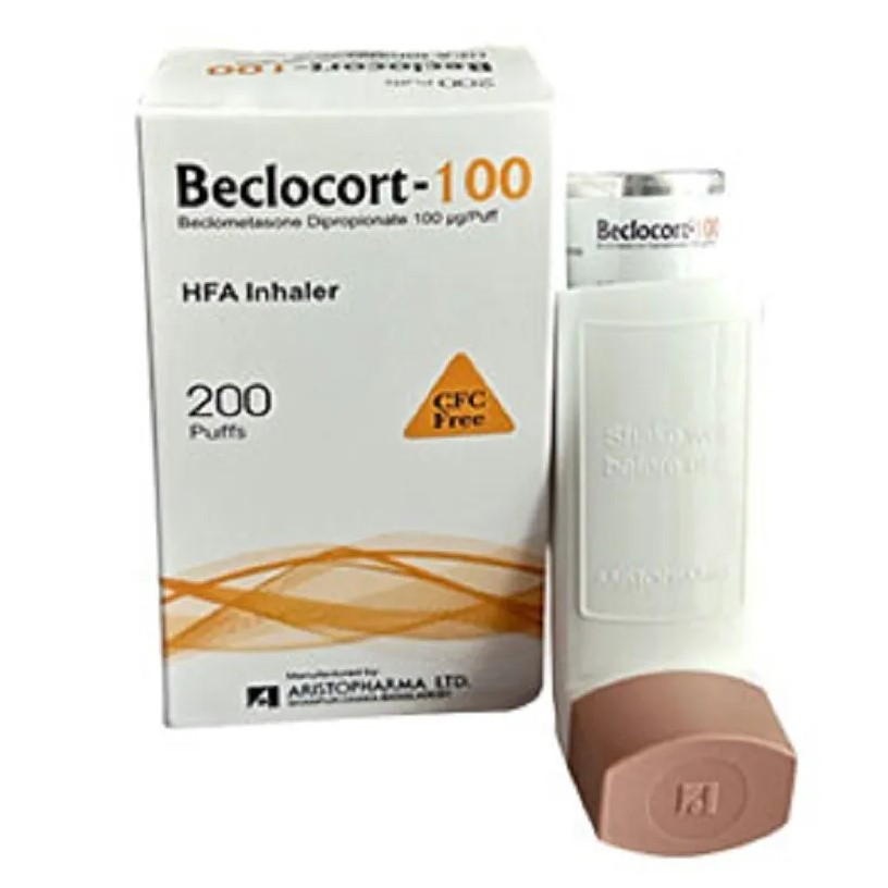 Pack Image: Beclocort (HFA) 100 mcg Inhaler (200 metered doses)