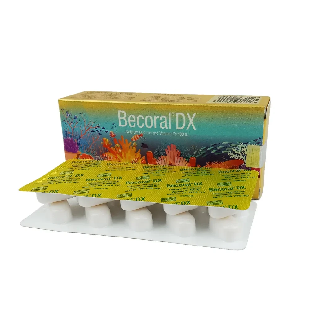 Pack Image: Becoral DX 600 mg Tablet (3 x 10)