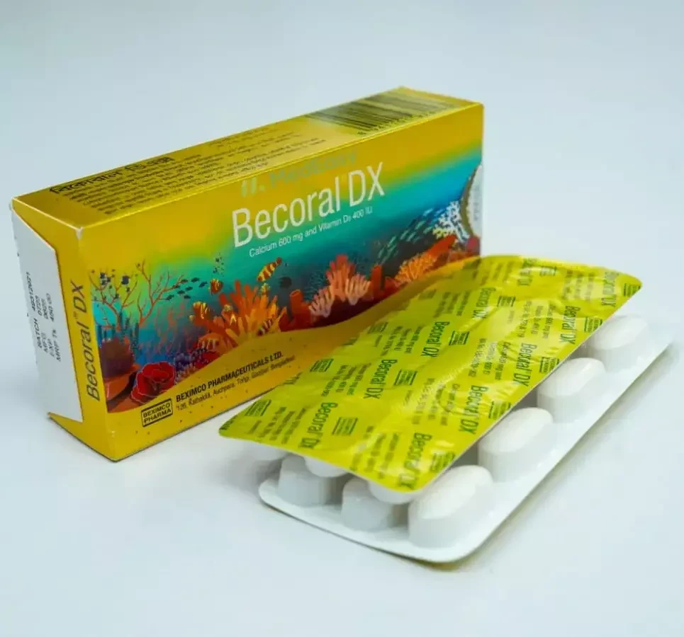 Pack Image: Becoral DX 600 mg Tablet (3 x 10)