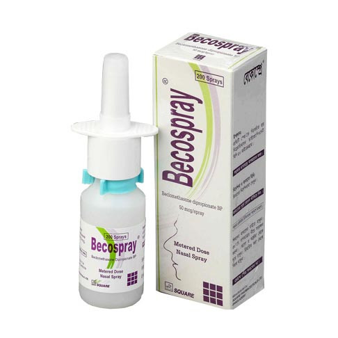 Pack Image: Becospray 50 mcg Nasal Spray (200 metered sprays)