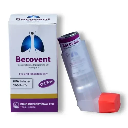 Pack Image: Becovent 100 mcg Inhaler (200 metered doses)