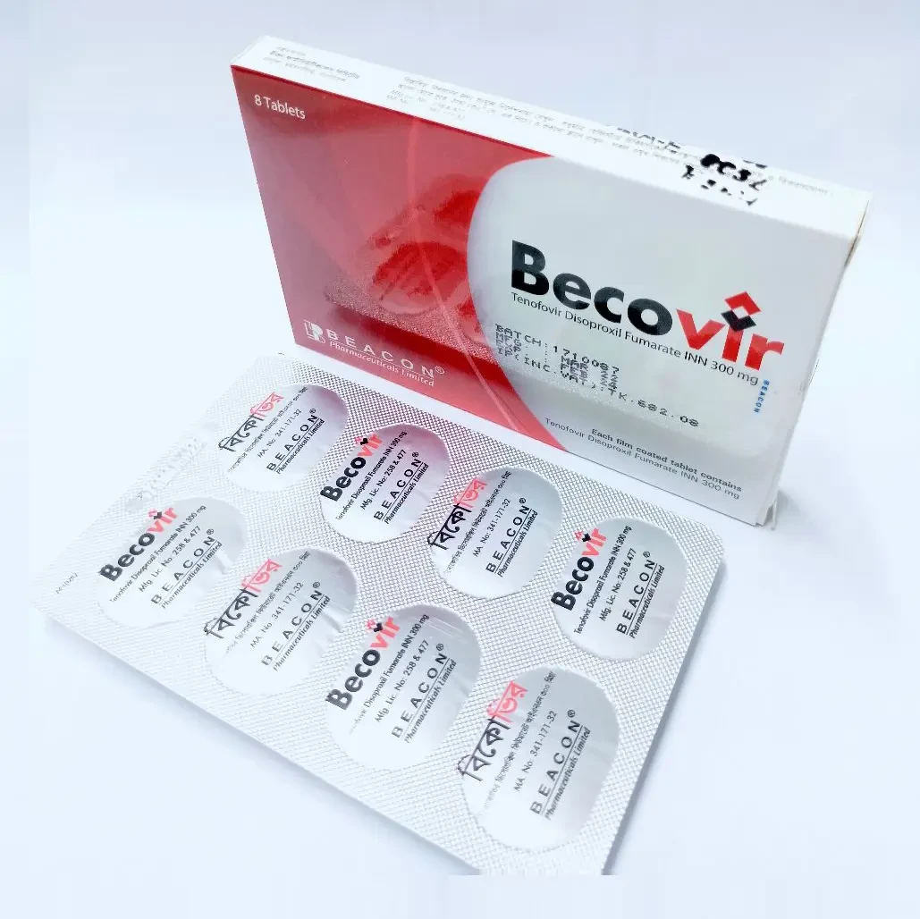 Pack Image: Becovir 300 mg Tablet (8's pack)