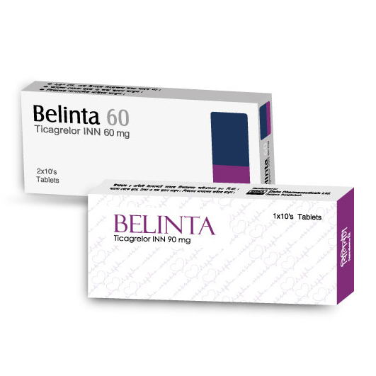 Pack Image: Belinta 60 mg Tablet (2 x 10)