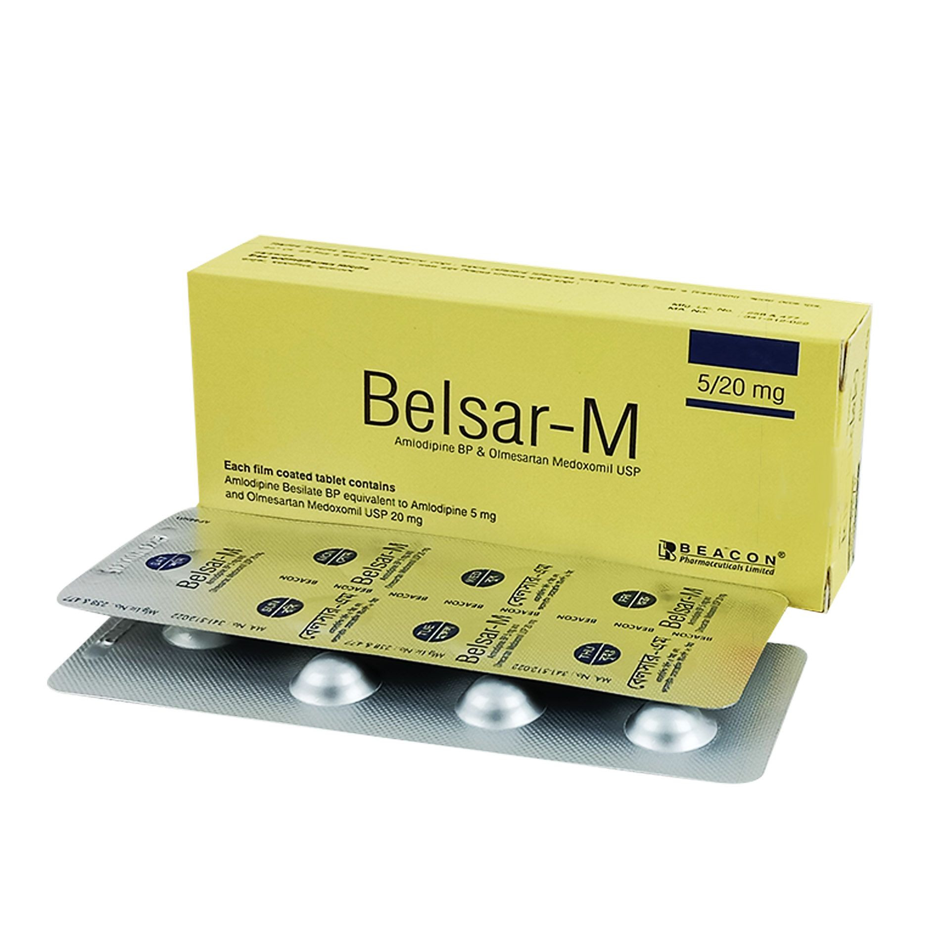 Pack Image: Belsar-M 5 mg Tablet (4 x 7)