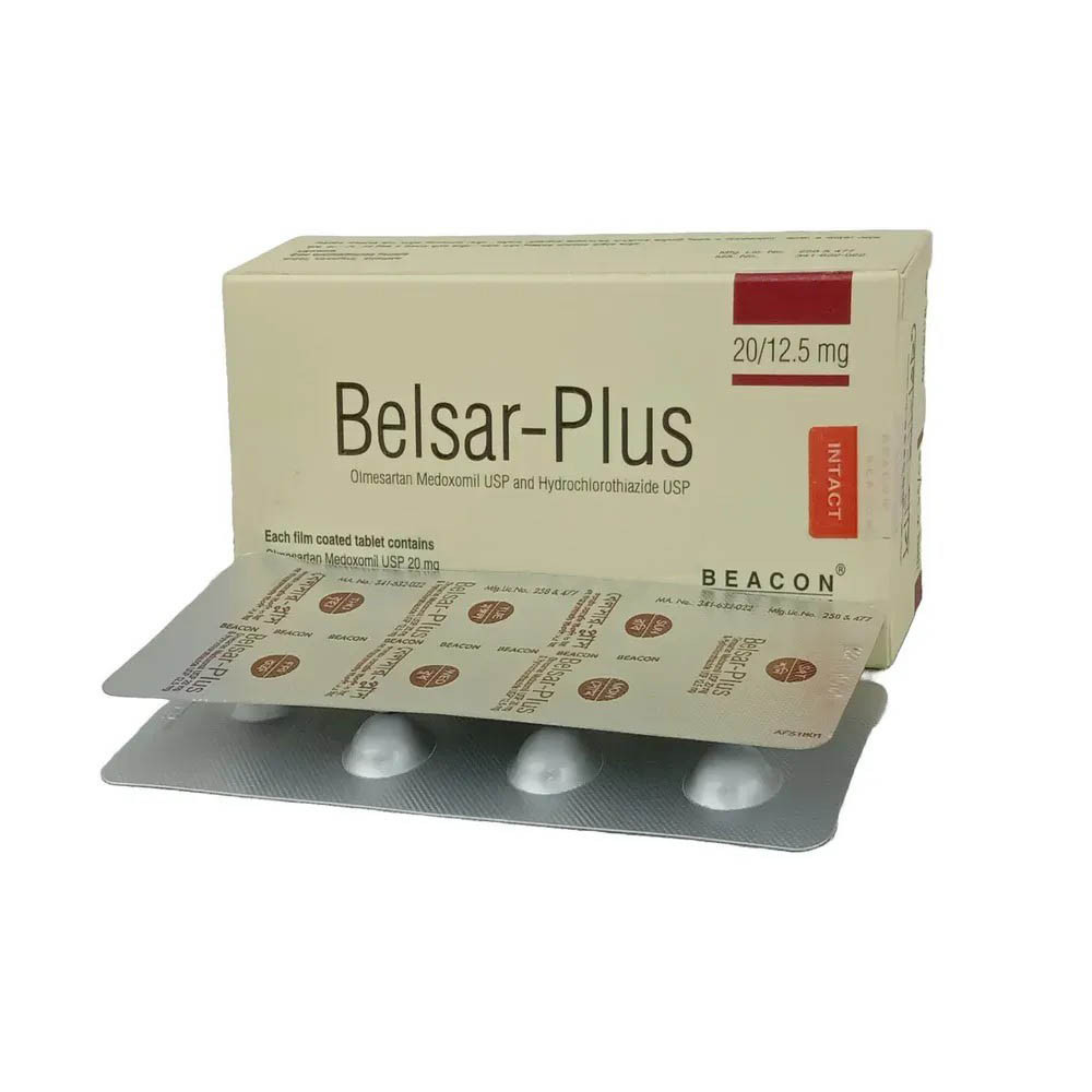 Pack Image: Belsar Plus 20 mg Tablet (4 x 7)
