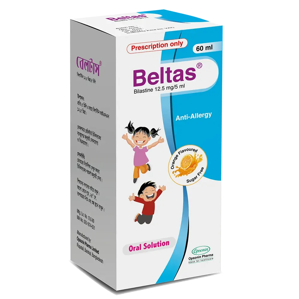 Pack Image: Beltas 12.5 mg Oral Solution (60 ml bottle)