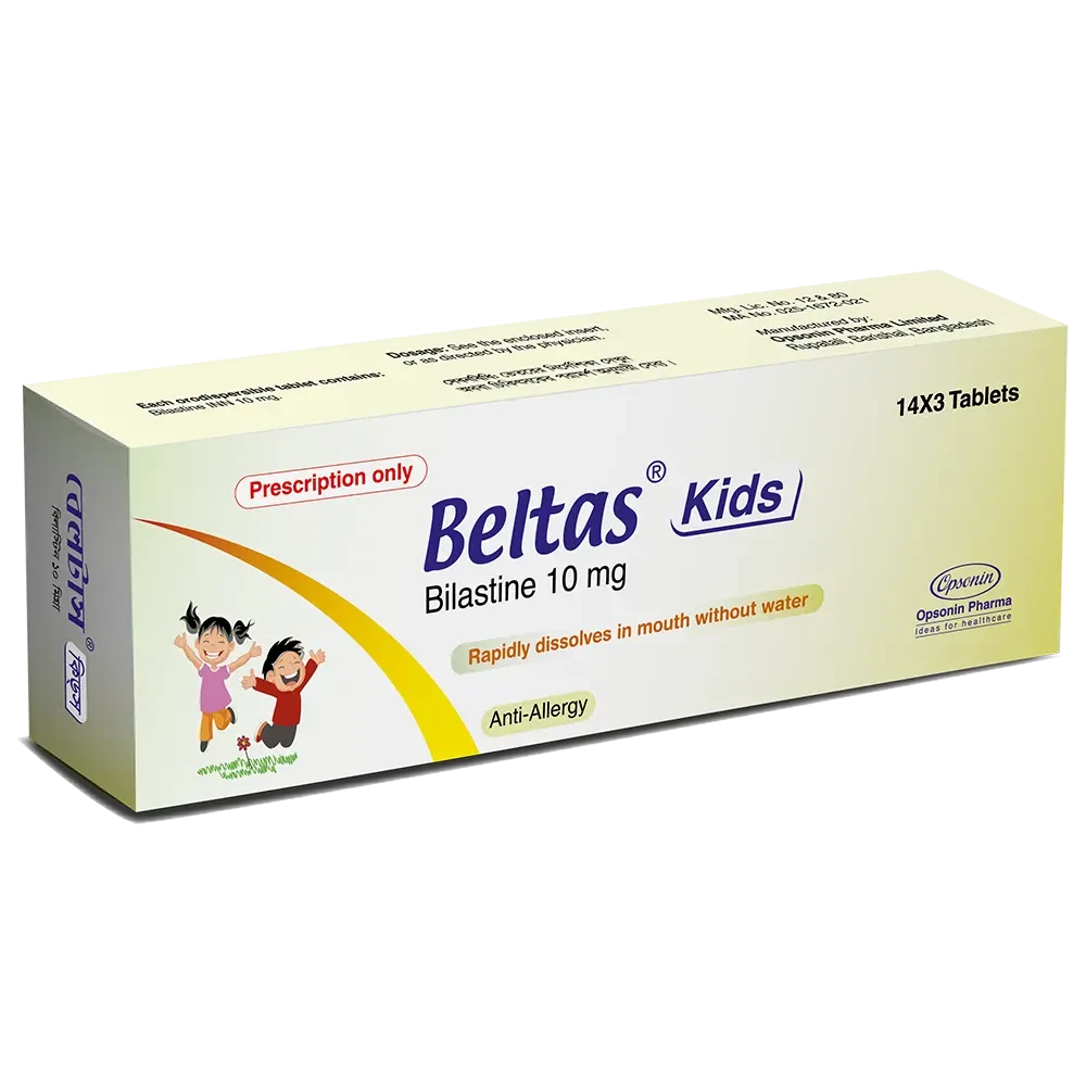 Pack Image: Beltas Kids 10 mg Tablet (3 x 14)