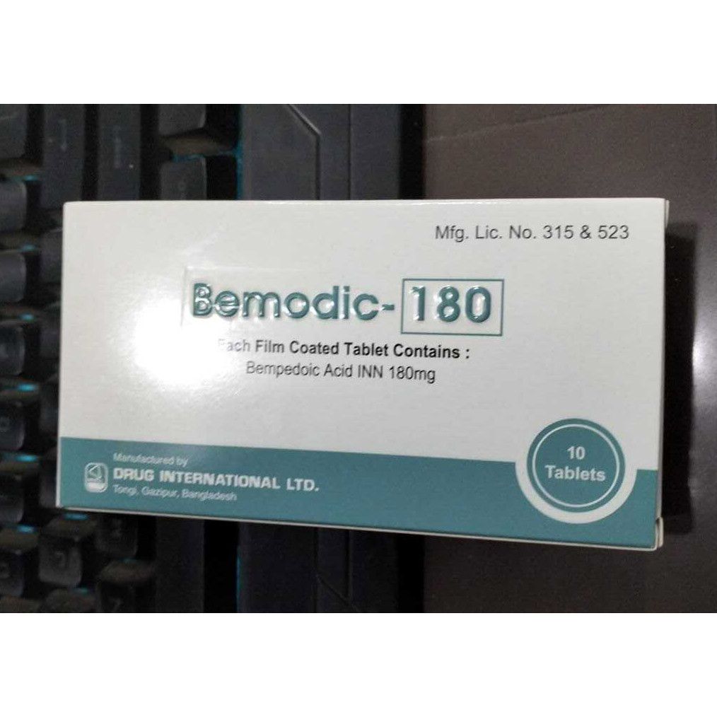 Pack Image: Bemodic 180 mg Tablet (1 x 10)