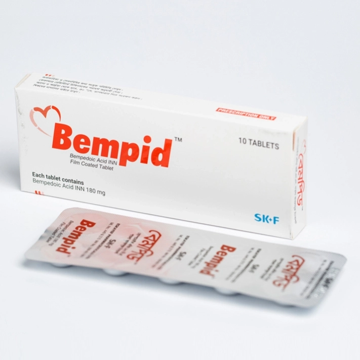 Pack Image: Bempid 180 mg Tablet (1 x 10)