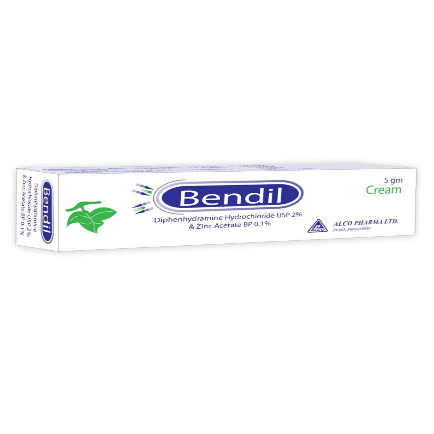 Pack Image: Bendil 2% 0.1% Cream (5 gm tube)