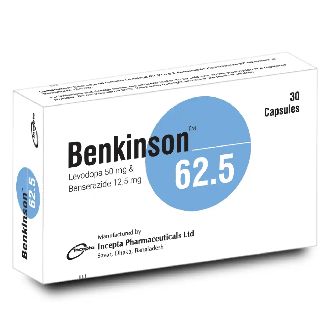 Pack Image: Benkinson 50 mg Capsule (3 x 10)