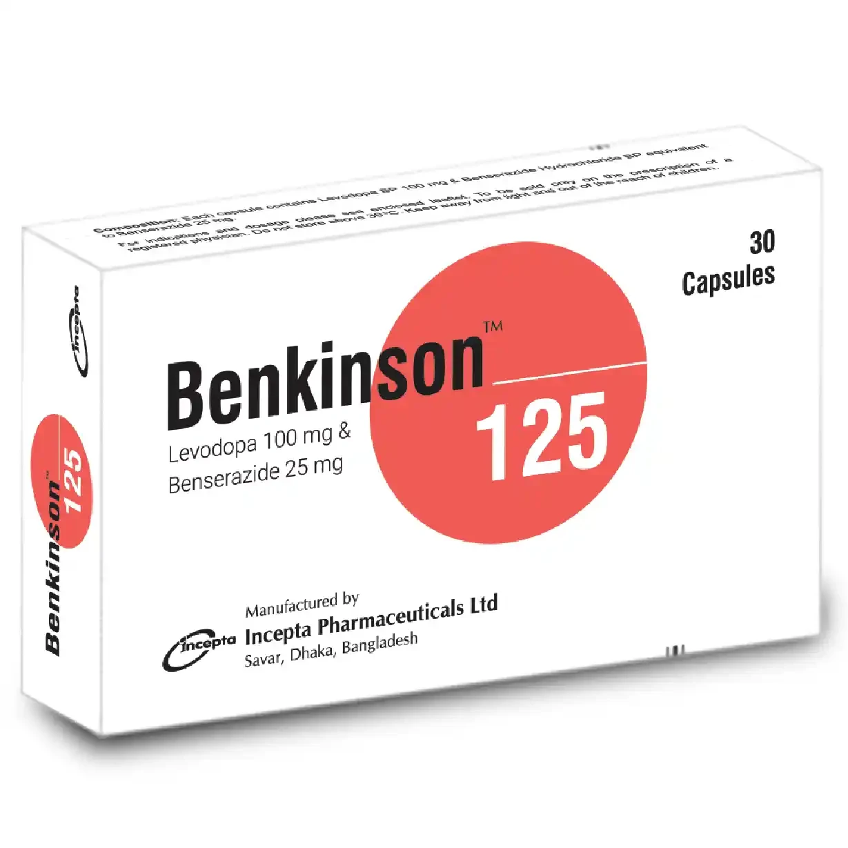 Pack Image: Benkinson 100 mg Capsule (3 x 10)