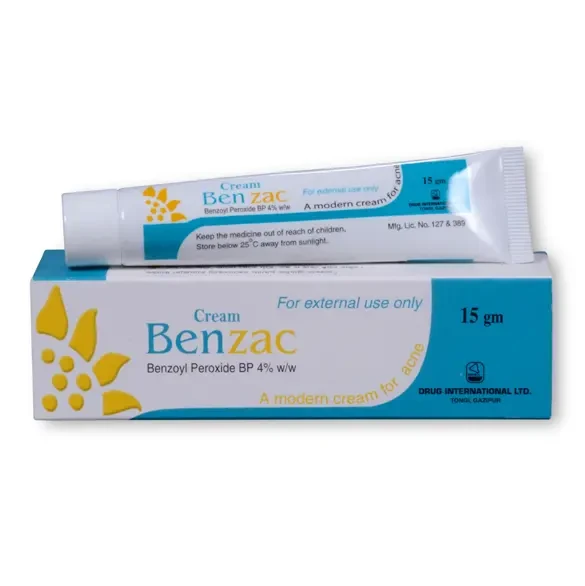 Pack Image: Benzac 4% Cream (15 gm tube)