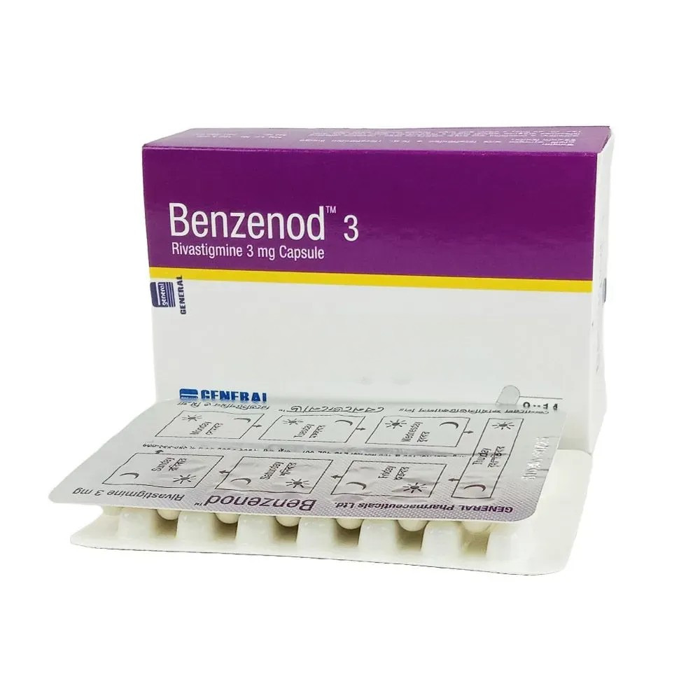 Pack Image: Benzenod 3 mg Capsule (2 x 14)