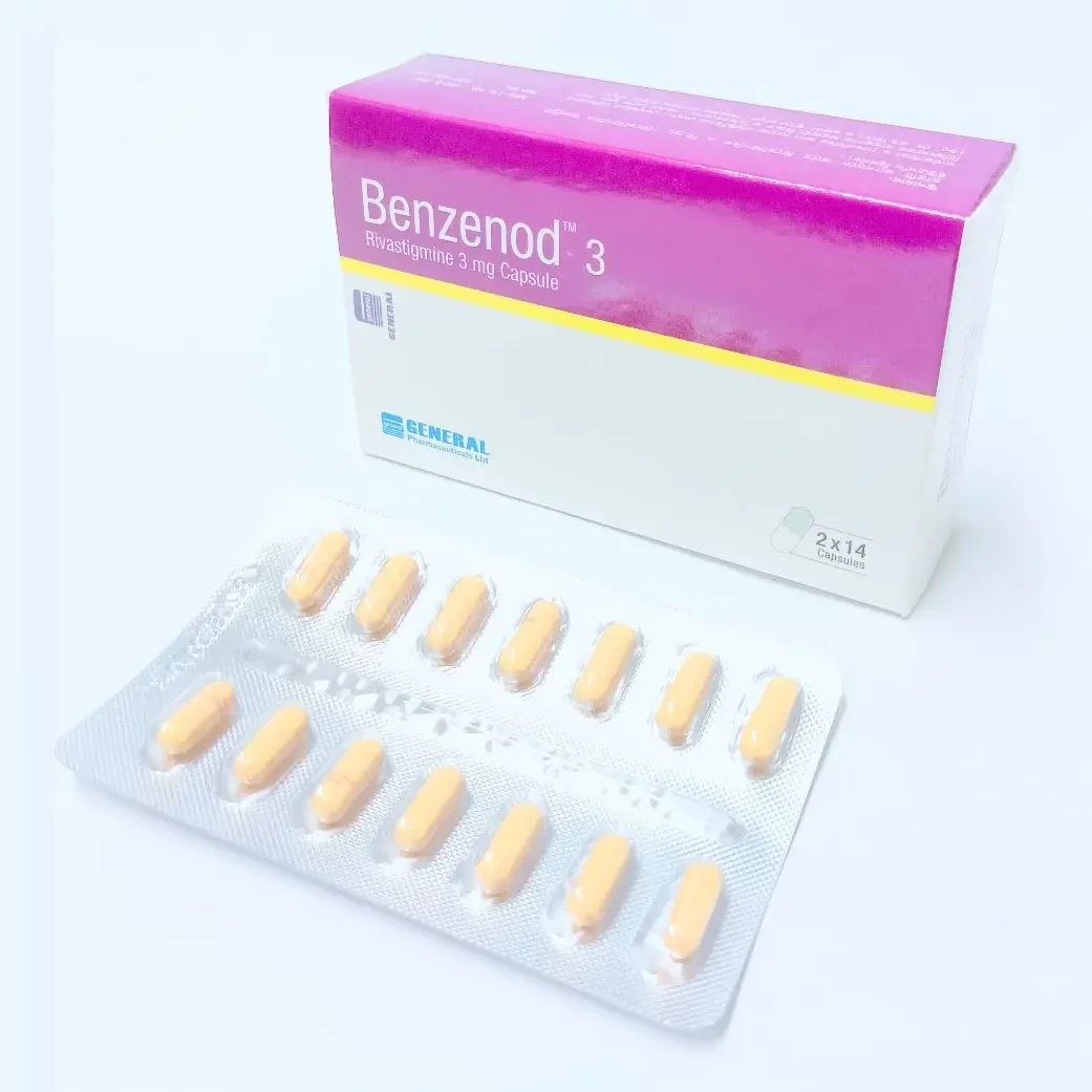 Pack Image: Benzenod 3 mg Capsule (2 x 14)
