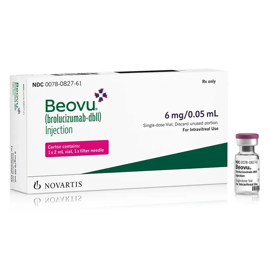 Pack Image: Beovu 6 mg Injection (6 mg vial)
