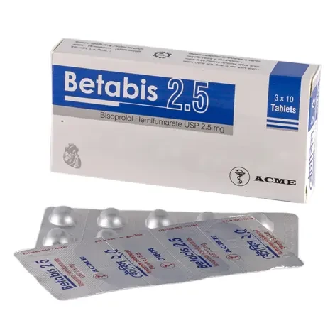 Pack Image: Betabis 2.5 mg Tablet (3 x 10)