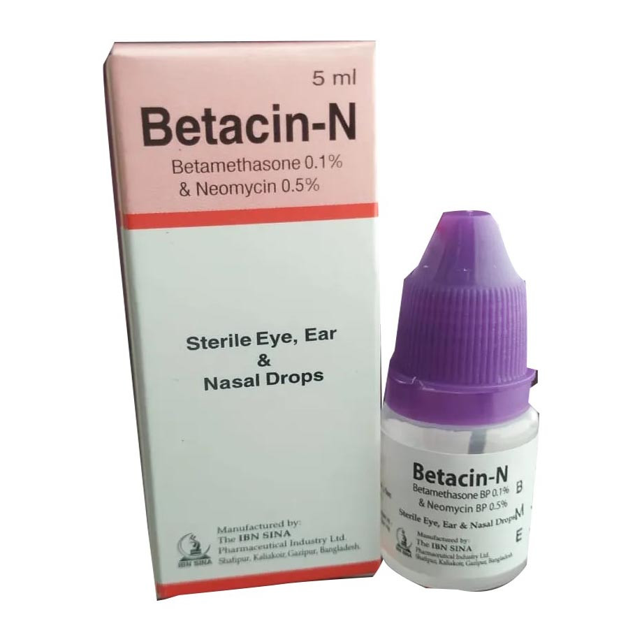 Pack Image: Betacin-N 0.1% 0.5% Eye Drop (5 ml drop)