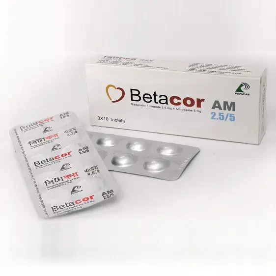 Pack Image: Betacor AM 2.5 mg Tablet (3 x 10)