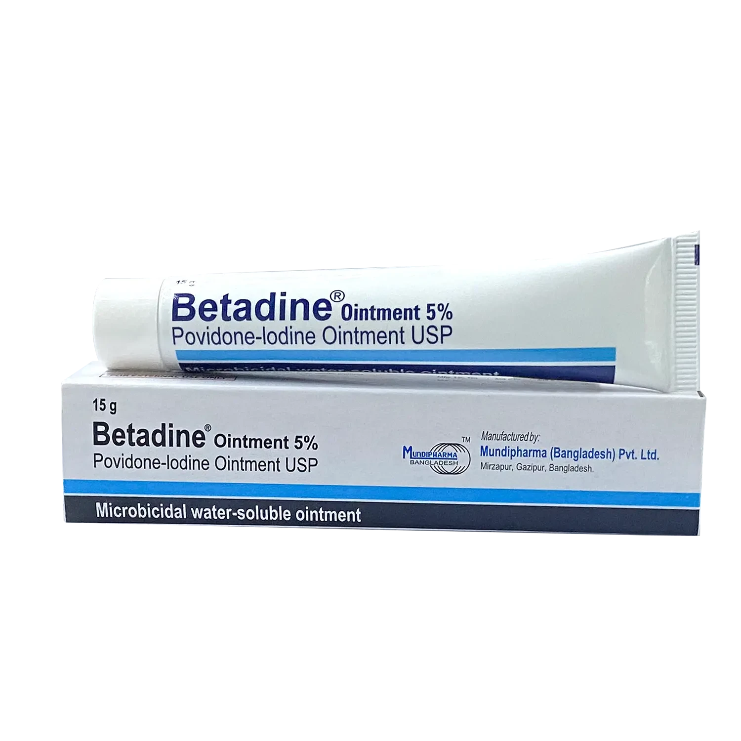 Pack Image: Betadine 5% w Ointment (15 gm tube)