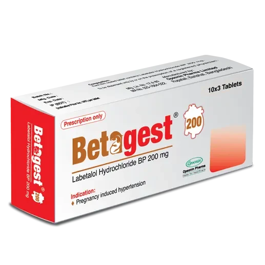 Pack Image: Betagest 200 mg Tablet (3 x 10)