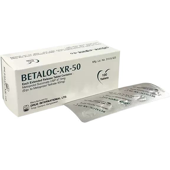 Pack Image: Betaloc-XR 50 mg Tablet (10 x 10)